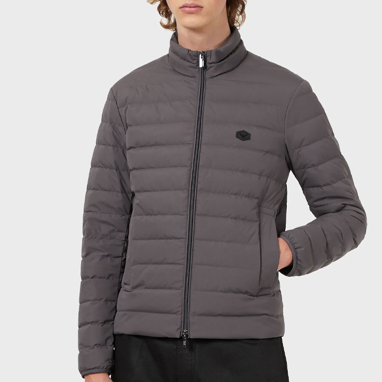 Shop Chaqueta Hombre EMPORIO ARMANI FW22 Acolchada con Cremallera - Gris 8N1BQ21-NLRZ1-0633