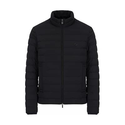 Emporio Armani FW22 Quilted Puffer Jacket High Collar Black - 8N1BQ21-NLRZ1-0999