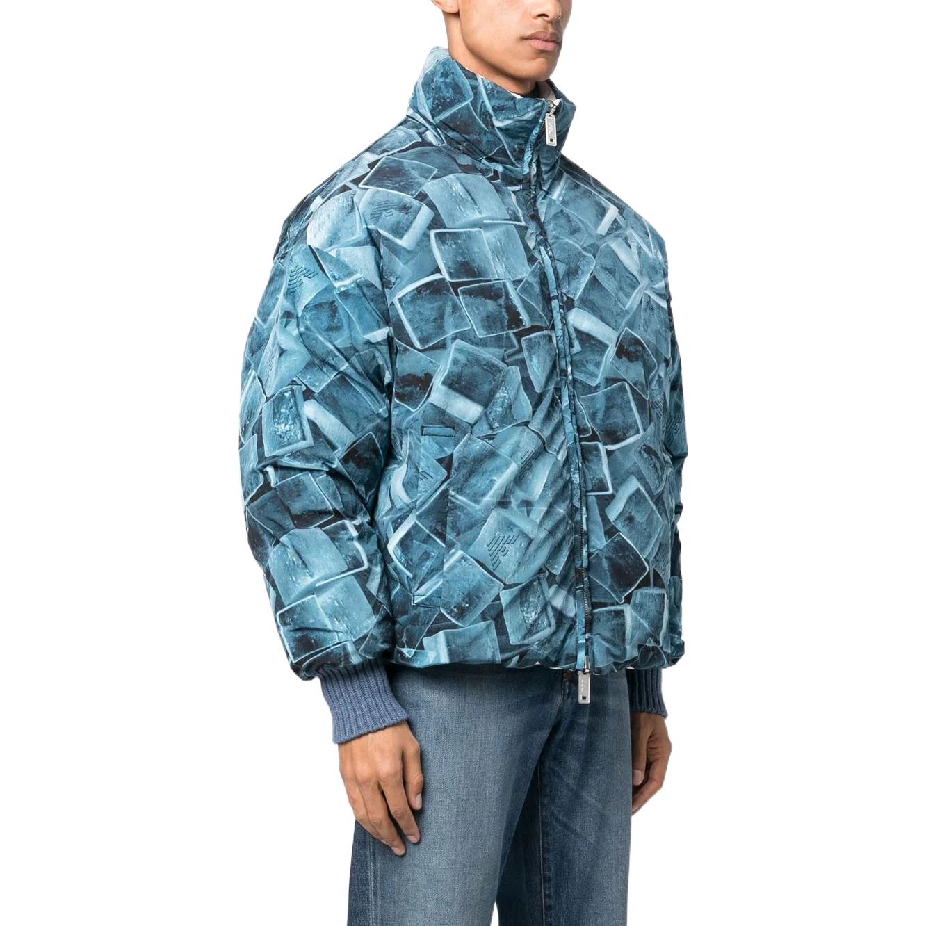 Details for エンポリオアルマーニ FW22 リバーシブル 幾何学模様 メンズダウンジャケット 6L1B8H-1N65Z-F933