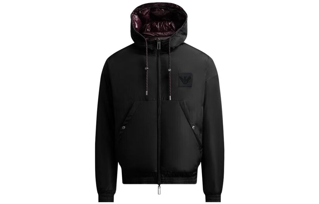 Emporio Armani FW22 Reversible Hooded Down Jacket Black 6L1BP3-1NNBZ-0039