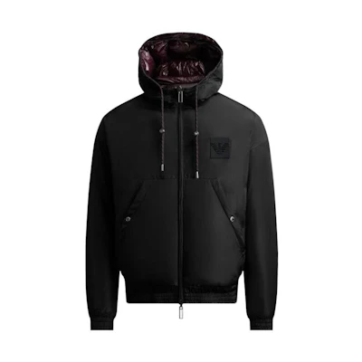 Emporio Armani FW22 Reversible Hooded Down Jacket Black 6L1BP3-1NNBZ-0039