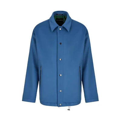 Emporio Armani FW22 Solid Color Single-Breasted Jacket - Blue H31R02-C1452-1723