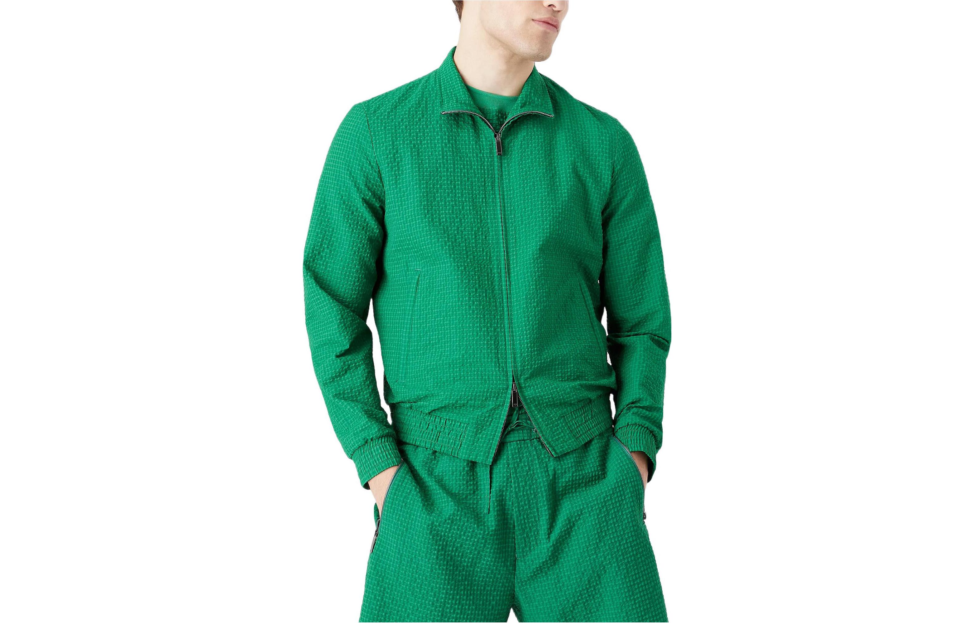 Emporio Armani FW22 Solid Color Zip-Up Jacket Green Men’s H31R29-C1036-530