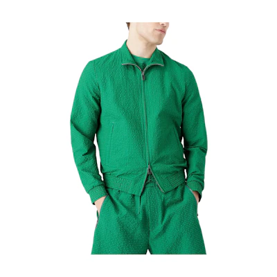 Emporio Armani FW22 Solid Color Zip-Up Jacket Green Men’s H31R29-C1036-530