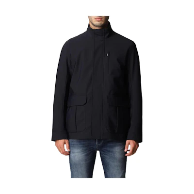 Emporio Armani FW22 Solid Color Zip Jacket - Navy Blue 8N1BP8-1NZAZ-0920