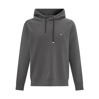 Emporio Armani FW22 Solid Patch Hoodie Dark Gray 8N1MD0-1JHSZ-0651