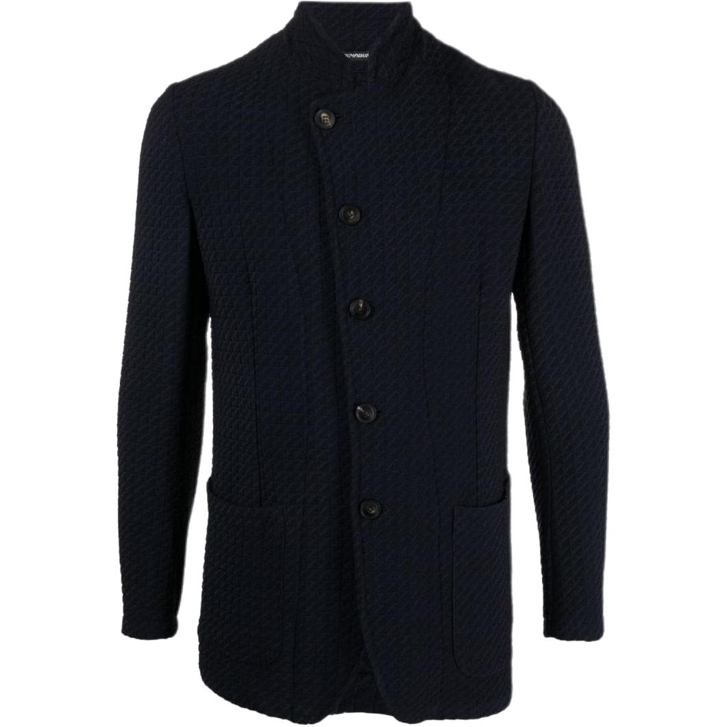 Emporio Armani FW22 Solid Single-Breasted Long Sleeve Jacket H31G5-7C120-3928