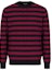 Order Emporio Armani FW22 Striped Crewneck Knit Sweater Black Red. 6L1MXN1-MBTZ1-F803
