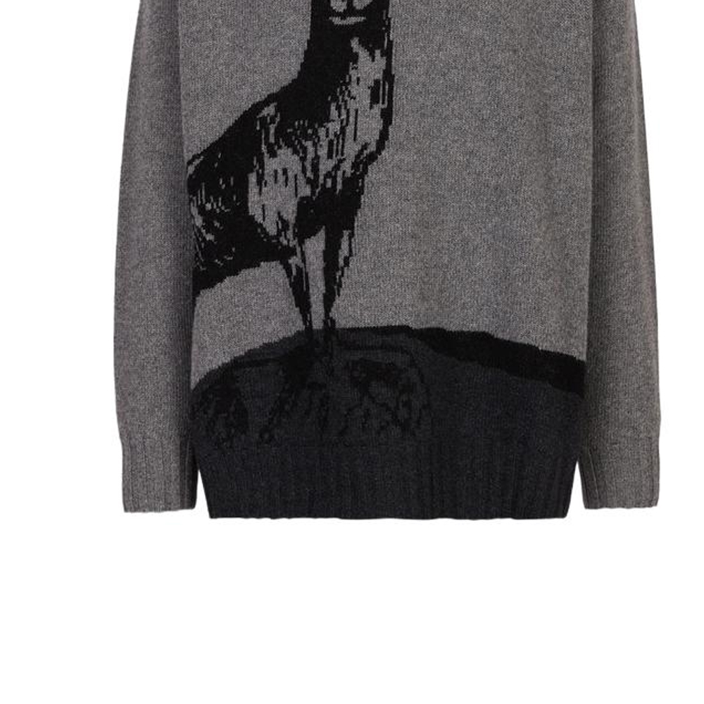 Sizing Emporio Armani FW22 Sustainable Elk Sweater Crewneck Pullover  Grey. 6L1MZA-1M5FZ-F618