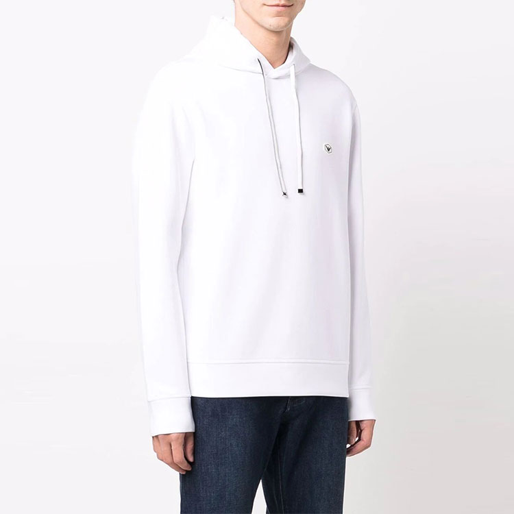Lookbook Emporio Armani FW22 白色徽标贴章卫衣 8N1MD0-1JHSZ-0100