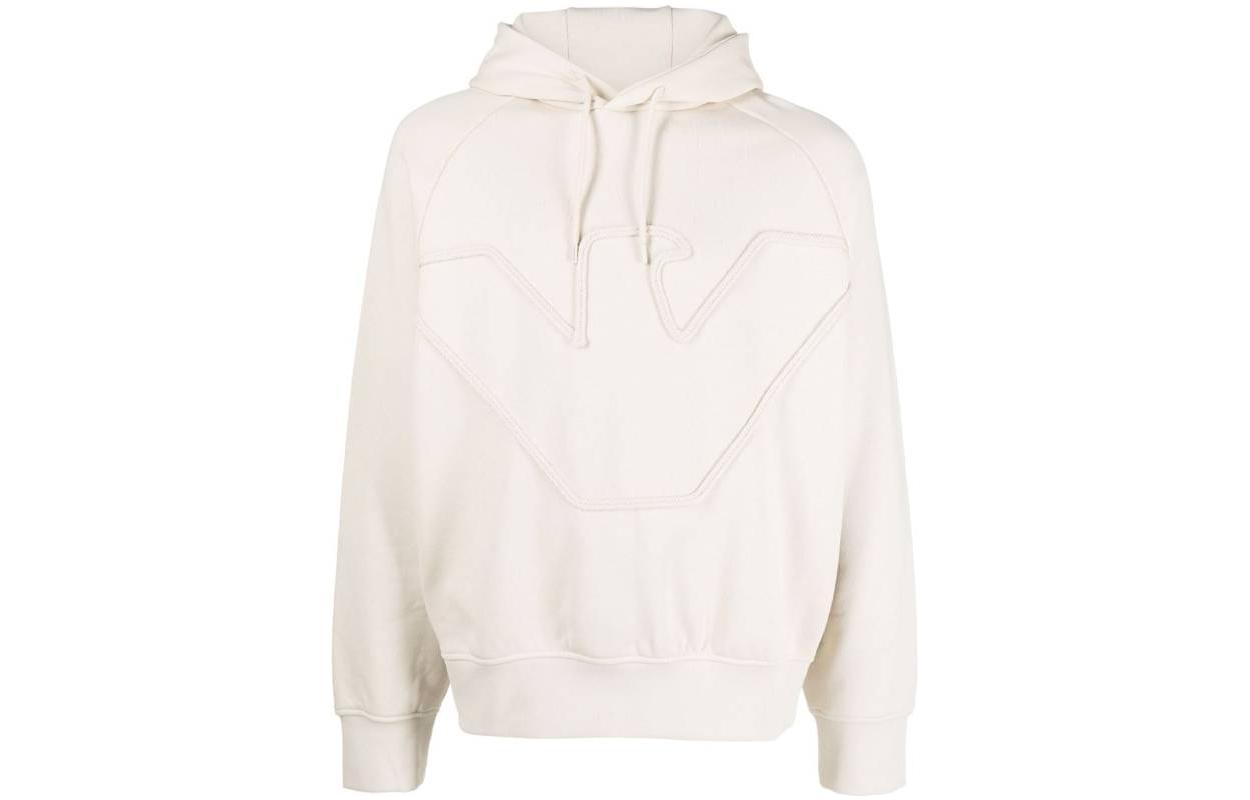 EMPORIO ARMANI FW23  Beige Logo Hoodie Pullover Long Sleeve Sweatshirt. 6R1ME4-1JWPZ-01M3 圖 2