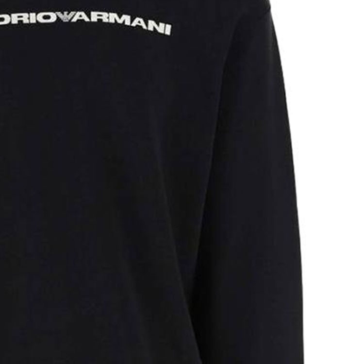 EMPORIO ARMANI FW23  Black Casual Hoodie Long Sleeve Sweatshirt. 8N1MM2-1JFHZ-0096 圖 6