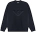 Order Emporio Armani FW23 黑色圓領長袖衛衣 帶標誌設計 6R1MG7-1JHSZ-00A9