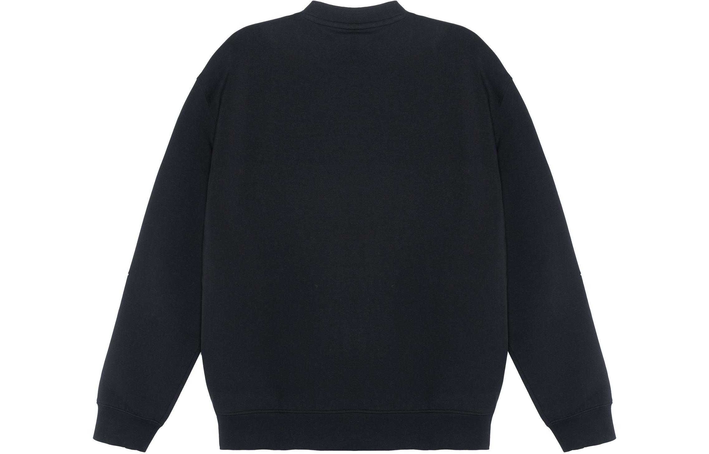 Lookbook Emporio Armani FW23 黑色圓領長袖衛衣 帶標誌設計 6R1MG7-1JHSZ-00A9