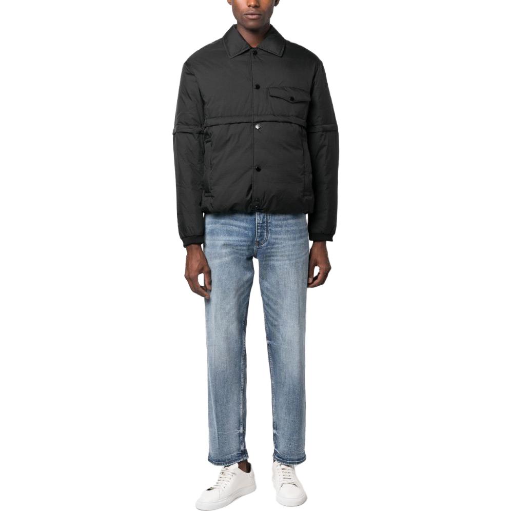 Emporio Armani FW23  Black Down Jacket with Solid Lapel Button Design. 6R1BZ5-1NYOZ-0999 圖 3