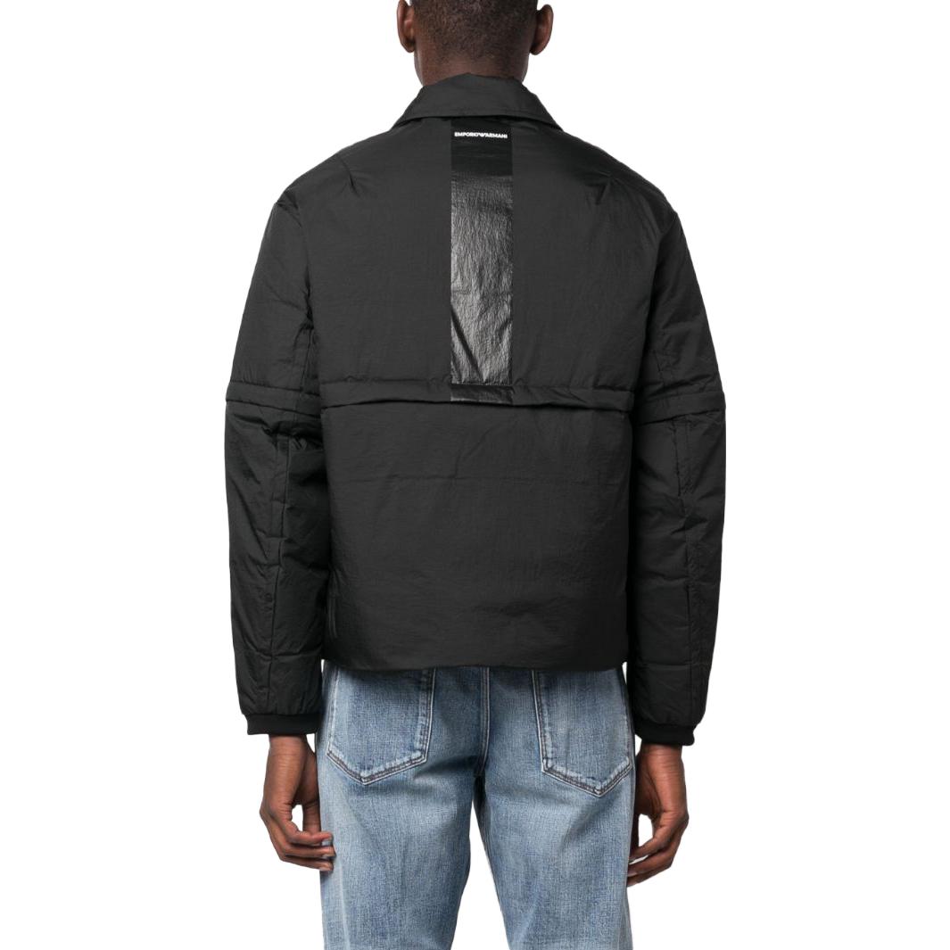 Emporio Armani FW23  Black Down Jacket with Solid Lapel Button Design. 6R1BZ5-1NYOZ-0999 圖 4