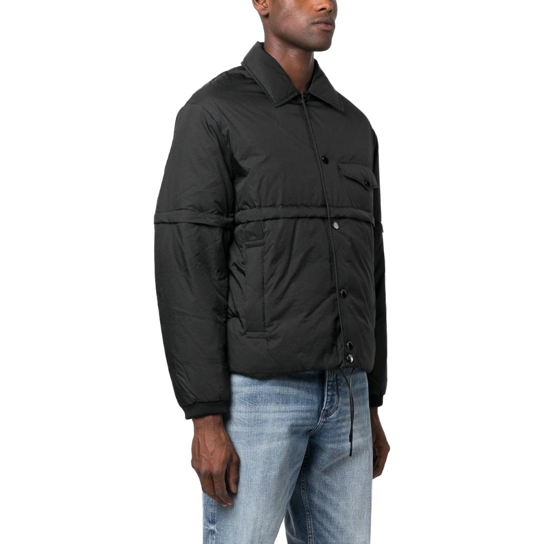 Emporio Armani FW23  Black Down Jacket with Solid Lapel Button Design. 6R1BZ5-1NYOZ-0999 圖 5
