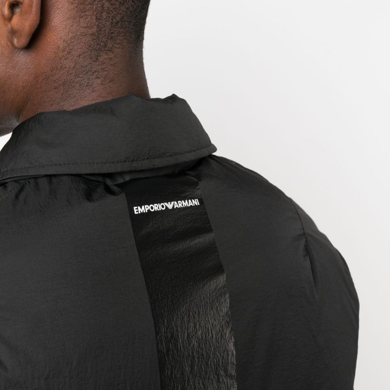 Emporio Armani FW23  Black Down Jacket with Solid Lapel Button Design. 6R1BZ5-1NYOZ-0999 圖 6