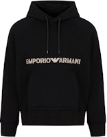 EMPORIO ARMANI FW23 Black Hoodie with Embroidered Logo. 6R1ME9-1JWPZ-00C6 EMPORIO ARMANI FW23 Black Hoodie with Embroidered Logo. 6R1ME9-1JWPZ-00C6