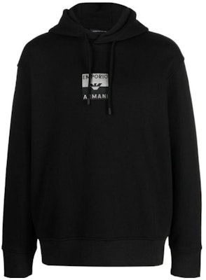 EMPORIO ARMANI FW23 Black Hoodie with Letter Print Design. 6R1MCN-1JWPZ-0999 Order EMPORIO ARMANI FW23 Black Hoodie with Letter Print Design. 6R1MCN-1JWPZ-0999