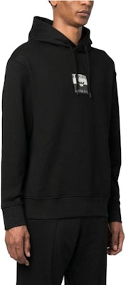 EMPORIO ARMANI FW23 Black Hoodie with Letter Print Design. 6R1MCN-1JWPZ-0999 Purchase EMPORIO ARMANI FW23 Black Hoodie with Letter Print Design. 6R1MCN-1JWPZ-0999