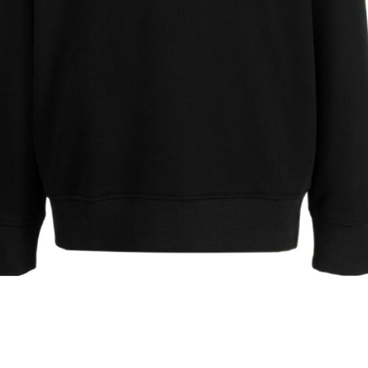 Sizing EMPORIO ARMANI FW23  Black Hoodie with Letter Print Design. 6R1MCN-1JWPZ-0999