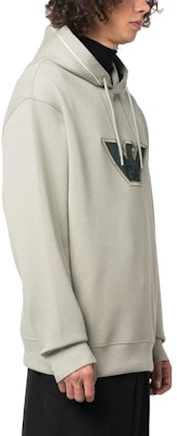 EMPORIO ARMANI FW23 Black Hoodie with Solid Color Logo Embroidery. 6R1ME5-1JHSZ-00A2 3