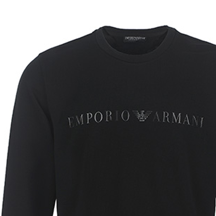 Emporio Armani FW23  Black Letter Print Crewneck Sweatshirt Set. 111943-3F595-00020 圖 8
