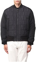 Emporio Armani FW23 Black Letter Print Zip Baseball Jacket 6R1B76-1NIJZ-0999 Emporio Armani FW23 Black Letter Print Zip Baseball Jacket 6R1B76-1NIJZ-0999