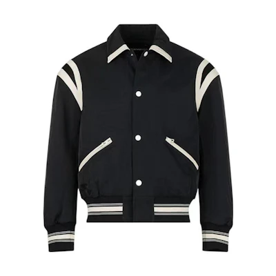 Emporio Armani FW23 Black Pinstripe Single-Breasted Jacket. 6R1BZ2-1NZOZ-0999