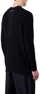 エンポリオ アルマーニ FW23 ブラック リブ編み クルーネック セーター. 6R1MX2-1MAXZ-0920 Shop エンポリオ アルマーニ FW23 ブラック リブ編み クルーネック セーター. 6R1MX2-1MAXZ-0920