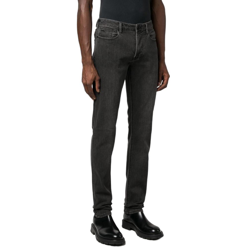 EMPORIO ARMANI FW23  Black Straight Fit Zipper Denim Jeans 8N1J06-1DHDZ-0006 圖 5