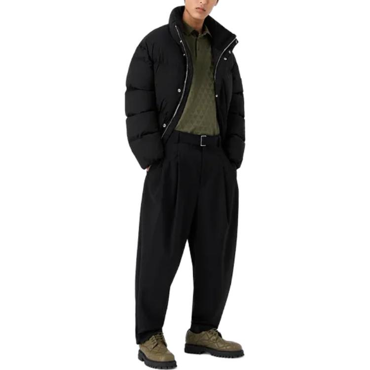 Lookbook EMPORIO ARMANI FW23 黑色拉链立领夹克 6R1B6R-1NZ7Z-0999