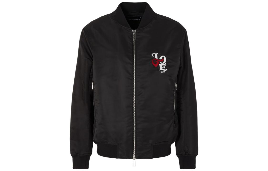 EMPORIO ARMANI FW23  Black Zip Jacket with Letter Print. 6R1B73-1NMZZ-0999 圖 2