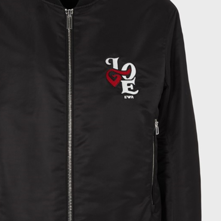EMPORIO ARMANI FW23  Black Zip Jacket with Letter Print. 6R1B73-1NMZZ-0999 圖 5