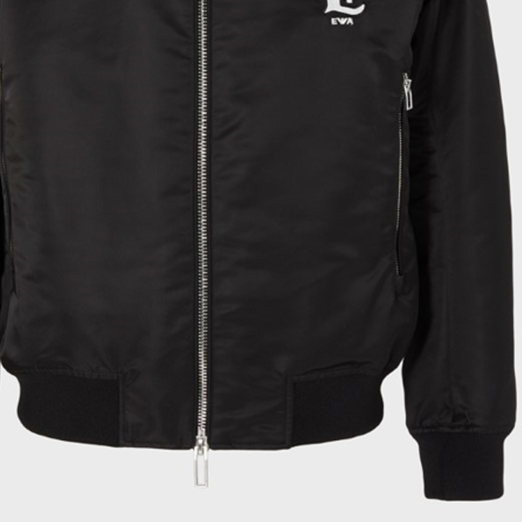 EMPORIO ARMANI FW23  Black Zip Jacket with Letter Print. 6R1B73-1NMZZ-0999 圖 7