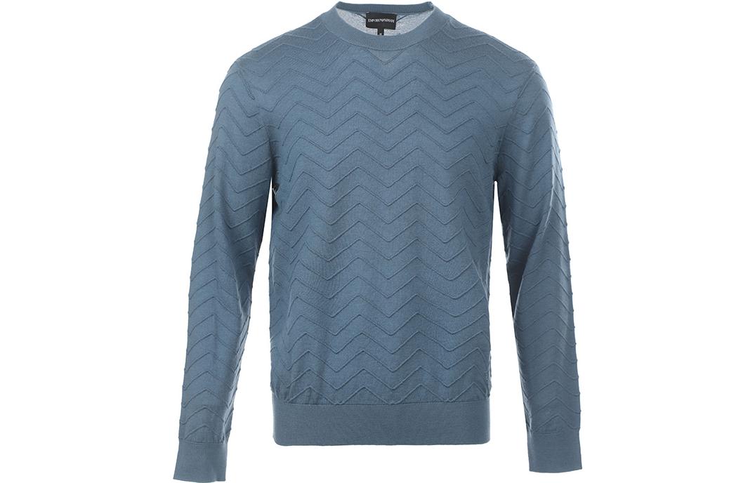 Order Jersey Azul Sólido Cuello Redondo EMPORIO ARMANI FW23. 6R1MX9-1MCWZ-F938