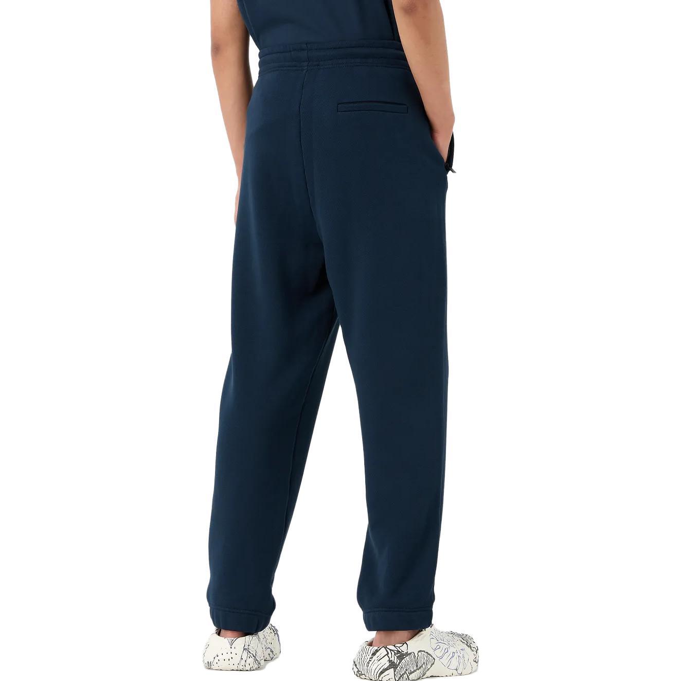 Purchase エンポリオアルマーニ FW23 ブルーストレートパンツ ロゴ刺繍パッチ付き 6R1P8P-1J7DZ-10922