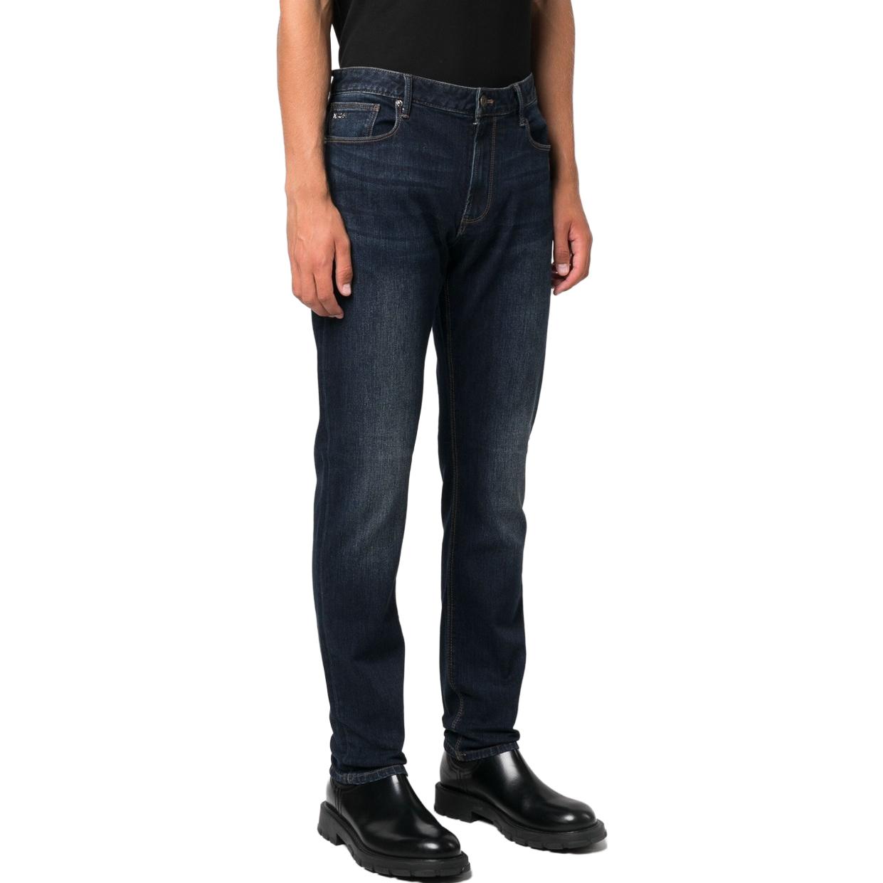 Purchase EMPORIO ARMANI FW23 蓝色水洗直筒拉链牛仔裤 6R1J06-1DRHZ-0941