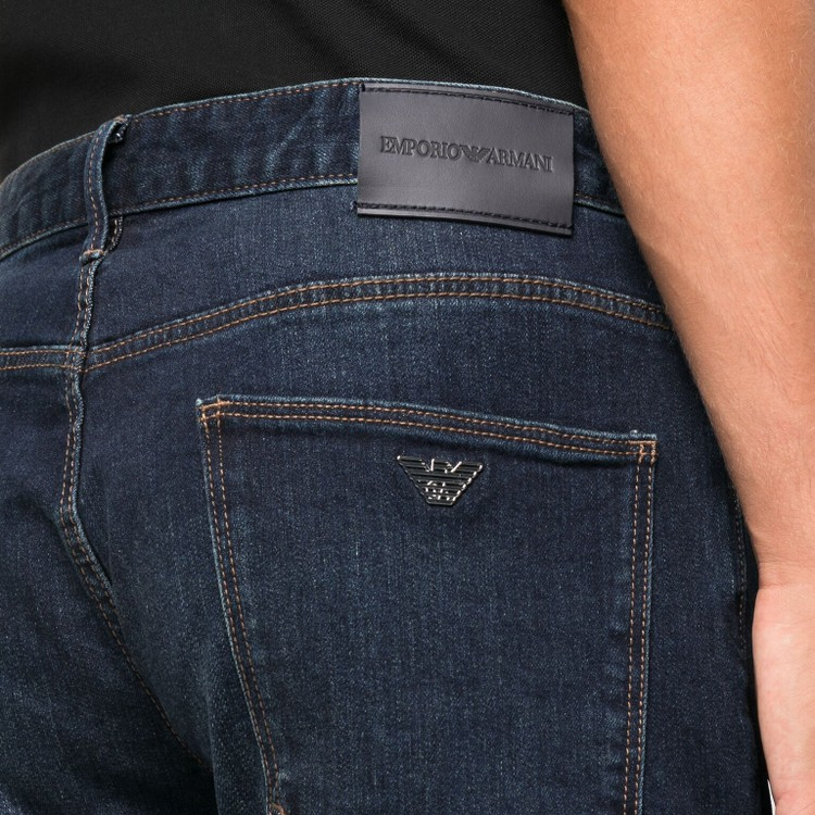 Details for EMPORIO ARMANI FW23 蓝色水洗直筒拉链牛仔裤 6R1J06-1DRHZ-0941