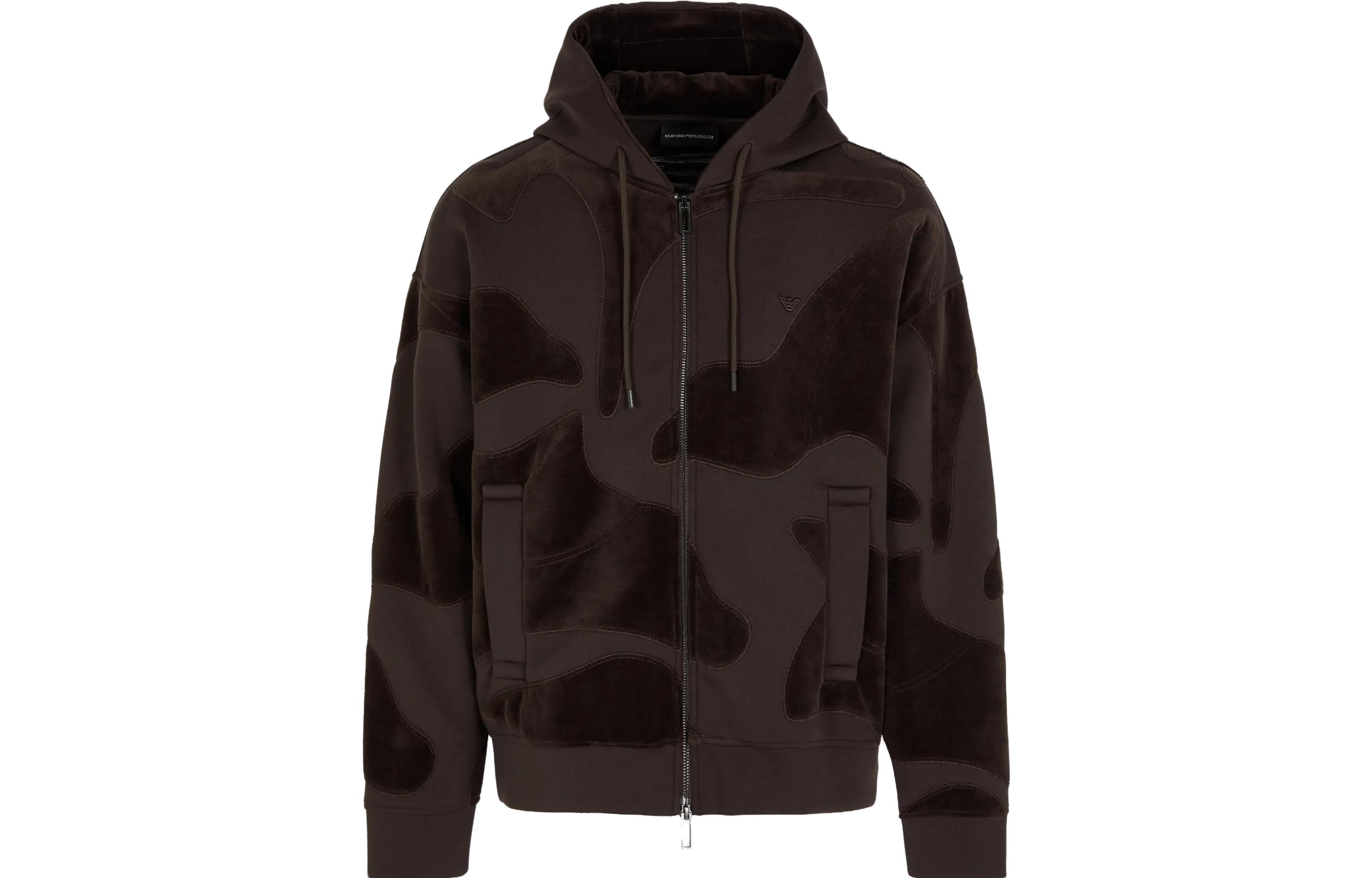 Order EMPORIO ARMANI FW23  Camouflage Zip Hoodie Jacket Army Green 6R1MF9-1JUWZ-105A6