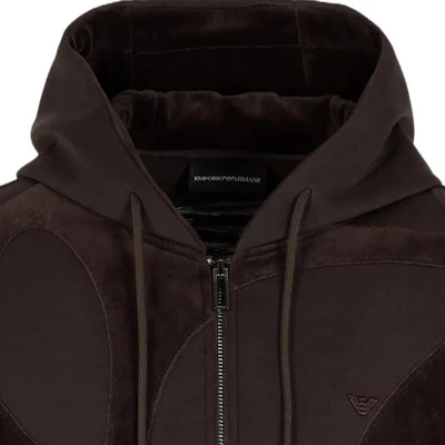 EMPORIO ARMANI FW23 Camouflage Zip Hoodie Jacket Army Green 6R1MF9-1JUWZ-105A6 Details for EMPORIO ARMANI FW23 Camouflage Zip Hoodie Jacket Army Green 6R1MF9-1JUWZ-105A6