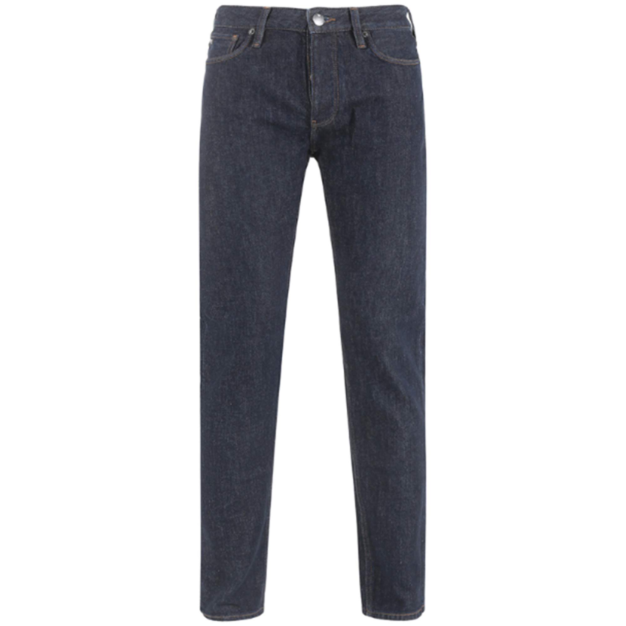 Emporio Armani FW23  Dark Blue Straight-Leg Button Casual Jeans. 8N1J75-1DQJZ-0941