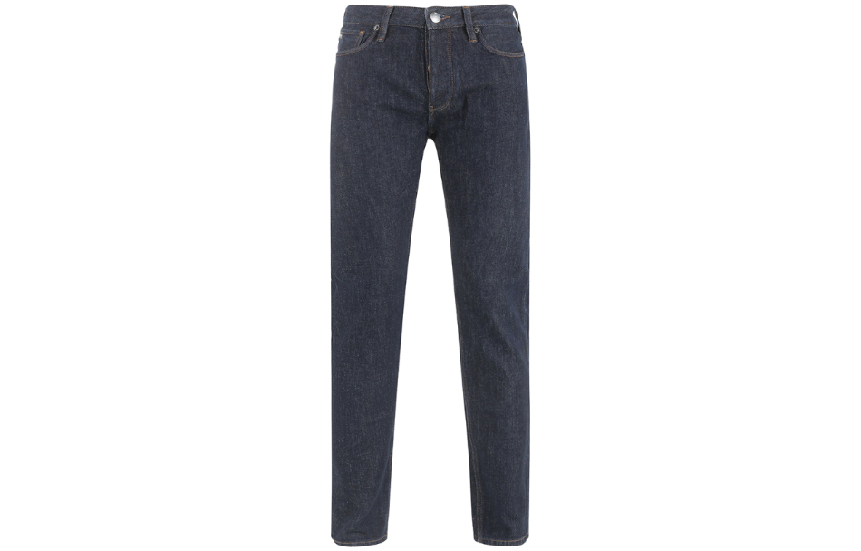 Order 安普里奥·阿玛尼 FW23 深蓝色直筒纽扣休闲牛仔裤 8N1J75-1DQJZ-0941