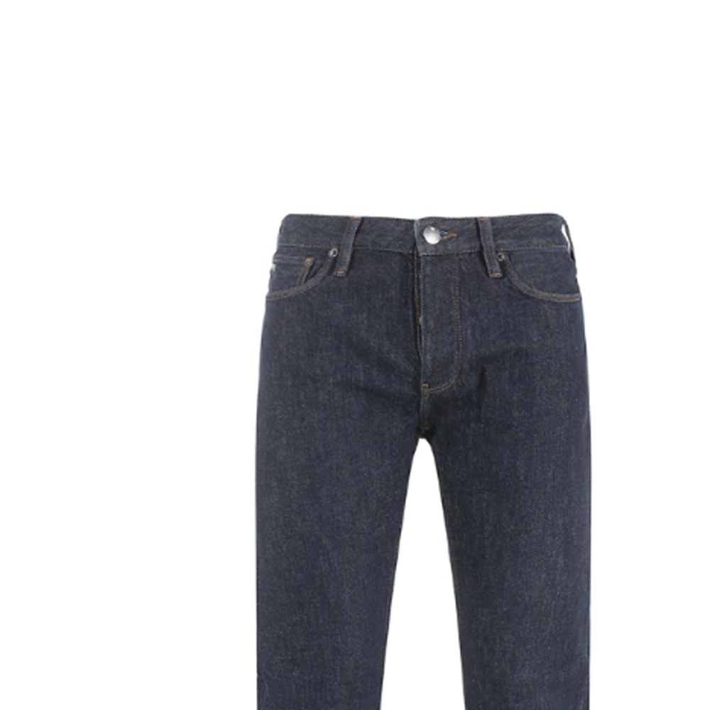 Purchase 安普里奥·阿玛尼 FW23 深蓝色直筒纽扣休闲牛仔裤 8N1J75-1DQJZ-0941