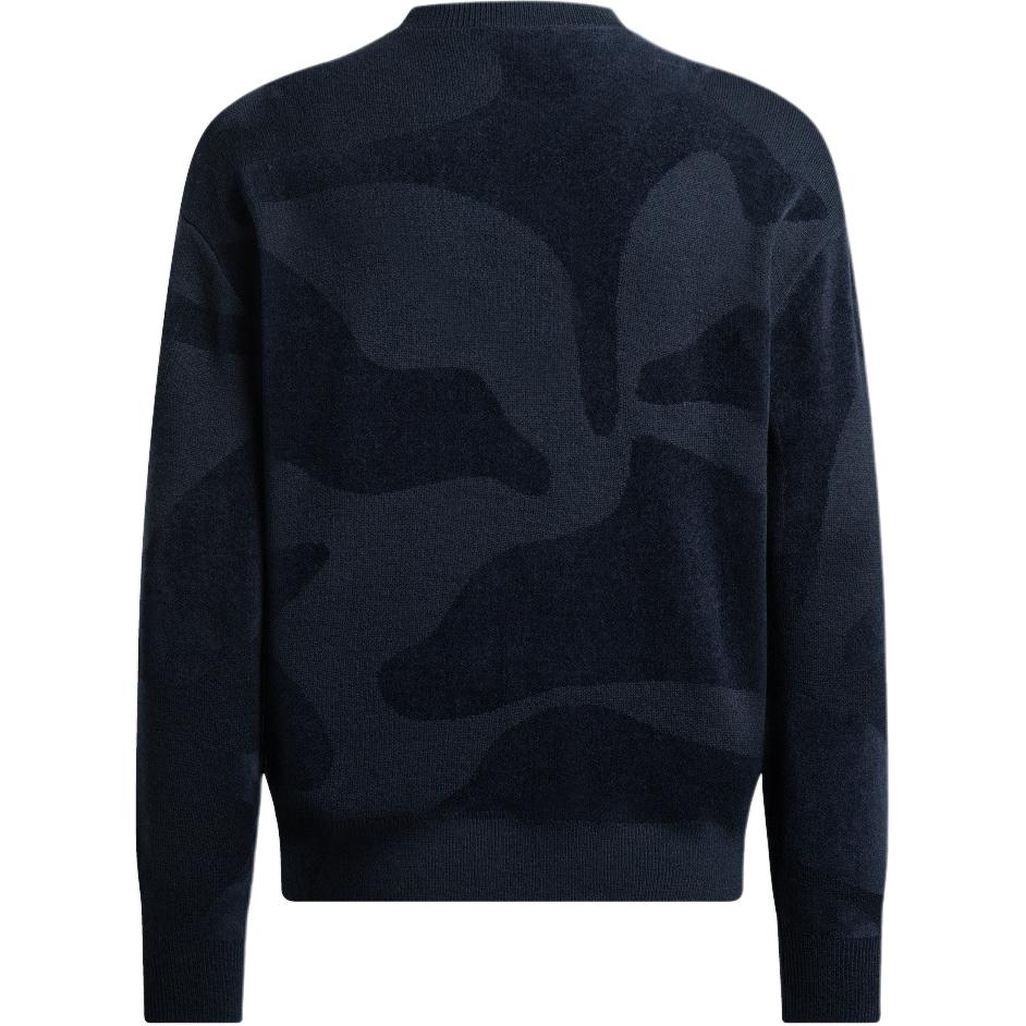Lookbook Suéter Tejido Logo Geométrico Azul Marino Emporio Armani FW23. 6R1MXM-1MNHZ-0920