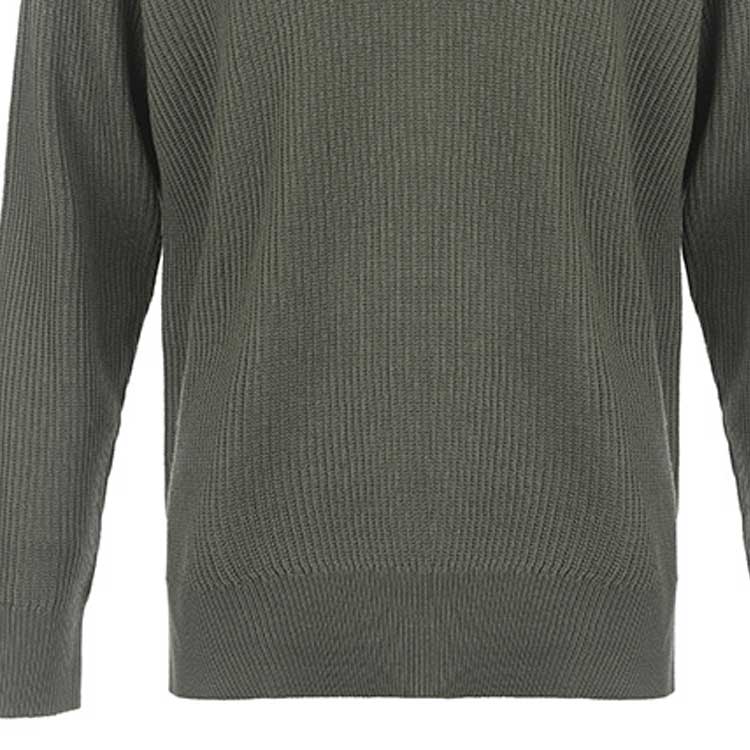 Sizing EMPORIO ARMANI FW23  Green Crewneck Knit Sweater Casual Long Sleeve. 6R1MX2-1MAXZ-F608