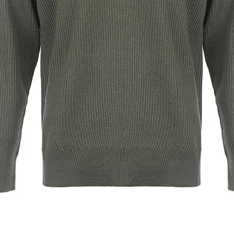Cheap EMPORIO ARMANI FW23  Green Crewneck Knit Sweater Casual Long Sleeve. 6R1MX2-1MAXZ-F608