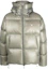 Lookbook EMPORIO ARMANI FW23 Green Puffer Jacket with Logo Embroidery. 6R1B97-1NKZZ-0606