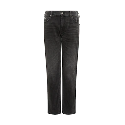 EMPORIO ARMANI FW23 Grey Straight-Leg Button Denim Jeans. 6R1J16-1DQYZ-006